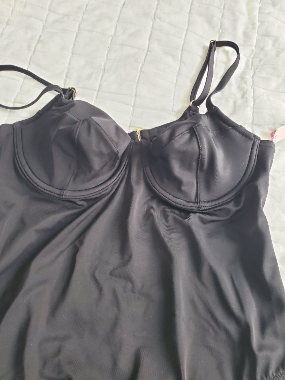 Victoria's Secret Essential Wicked One-Piece Swimsuit BLACK Underwire: Nwt Sz L